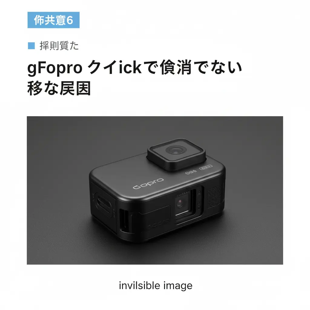 GoPro Quikアプリを操作している日本人の女性の手元。スマートフォンのストレージ容量が不足していることを示す警告が表示されている。